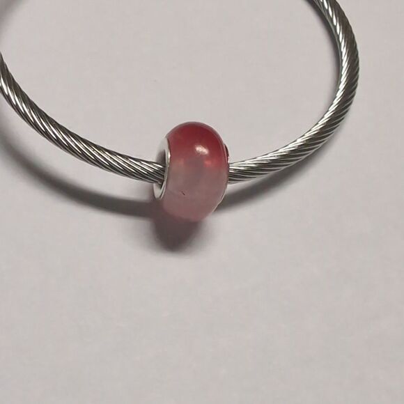 Red Drizzled with Gold Charm for Pandora‎ Style Bracelet - Picture 3 of 5